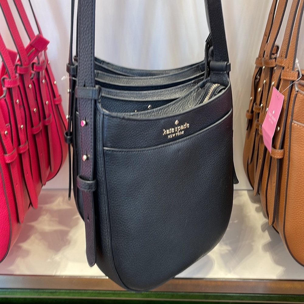 Kate Spade Leila North South Crossbody Black - Picture 2 of 16